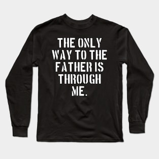 John 14:6 International Children’s Bible Text Long Sleeve T-Shirt